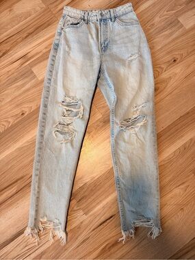 Bershka Light Blue Mom Jeans